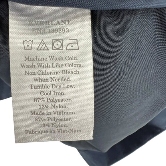 Everlane The City Anorak Navy Blue Hooded Jacket Size Medium - Picture 12 of 13